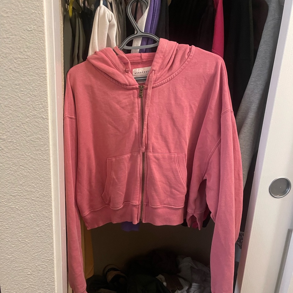 Aeropostale zip up cropped